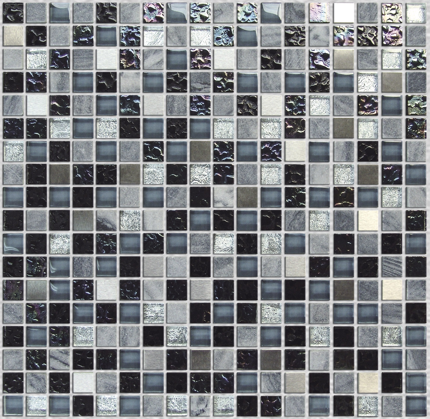 UPTILES - CRYSTONE 005 BLUE & SILVER BY ONIX MOSAICS